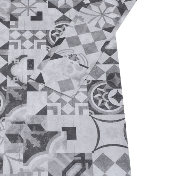 Lattiat & matot - Living PVC-lattialankut 5,02 m² 2 mm itseliimautuva harmaa kuvio
