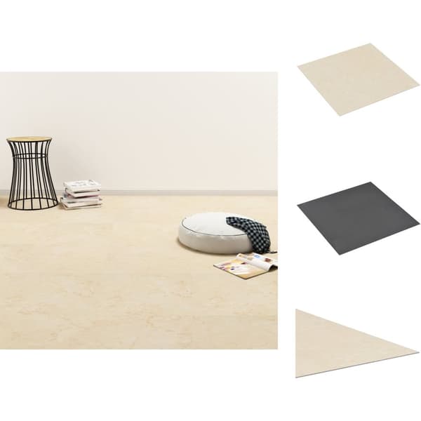 Gulve - Living selvklæbende PVC-gulvbrædder 5,11 m² beige