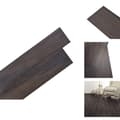 Pikkukuva 1 / 9: Lattiat & matot - Living Itsekiinnittyvä PVC Lattialankku 5,02 m² 2 mm Tummanruskea