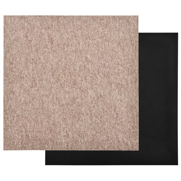 Gulve - Living tæppefliser 20 stk. 5 m² 50x50 cm beige