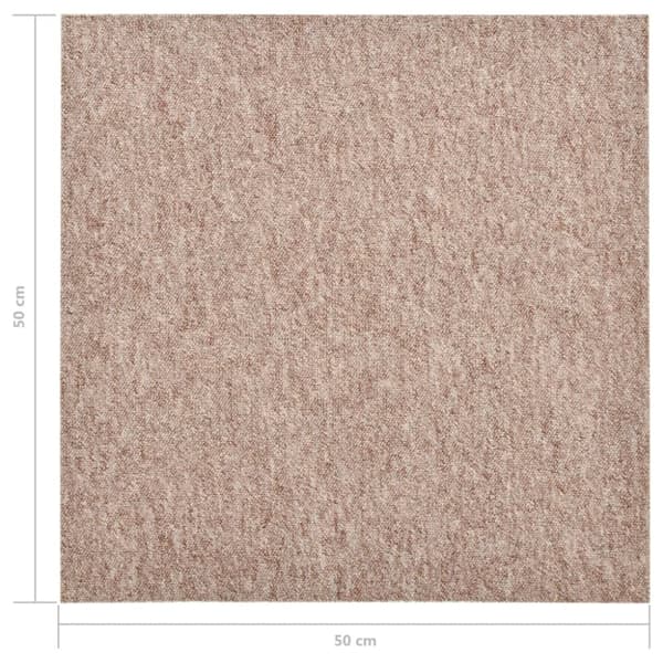 Gulve - Living tæppefliser 20 stk. 5 m² 50x50 cm beige
