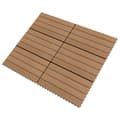 Pikkukuva 3 / 7: Lattiat & matot - Living Terassilaatat 6 kpl WPC 60x30 cm 1,08 m² ruskea