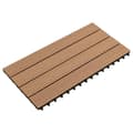 Pikkukuva 5 / 7: Lattiat & matot - Living Terassilaatat 6 kpl WPC 60x30 cm 1,08 m² ruskea