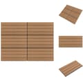 Pikkukuva 1 / 7: Lattiat & matot - Living Terassilaatat 6 kpl WPC 60x30 cm 1,08 m² ruskea