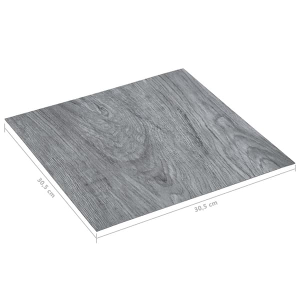 Golvbeläggning - Living Självhäftande golvplankor 5,11 m² PVC ljusgrå