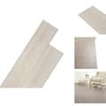 Pikkukuva 1 / 9: Lattiat & matot - Living Itsekiinnittyvä PVC-lattialankku 5,02 m² 2 mm Tammi Valkoinen