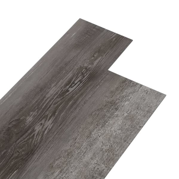 Golvbeläggning - Living PVC-golvbrädor 5,02 m² självhäftande 2 mm randigt trä