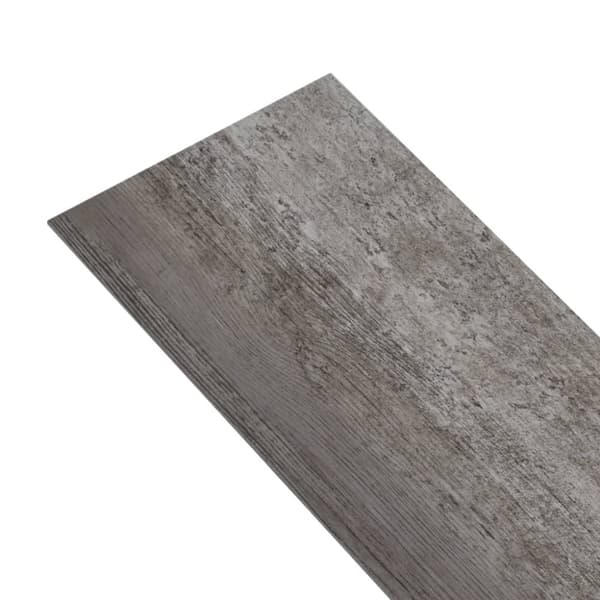 Golvbeläggning - Living PVC-golvbrädor 5,02 m² självhäftande 2 mm randigt trä