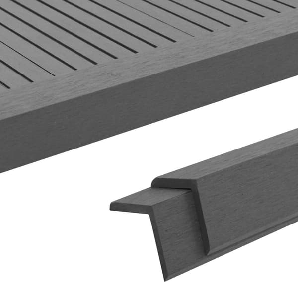 Terassin reunuslauta WPC 170 cm harmaa - Reunuslauta - Reunuslaudat - Home & Living