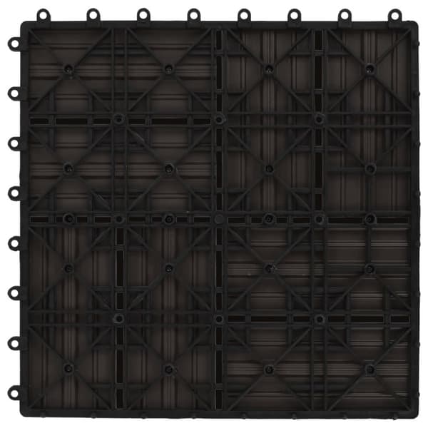 Lattialaatat 11 kpl WPC 30x30 cm 1 m² tummanruskea - Laatta - Laatat - Home & Living