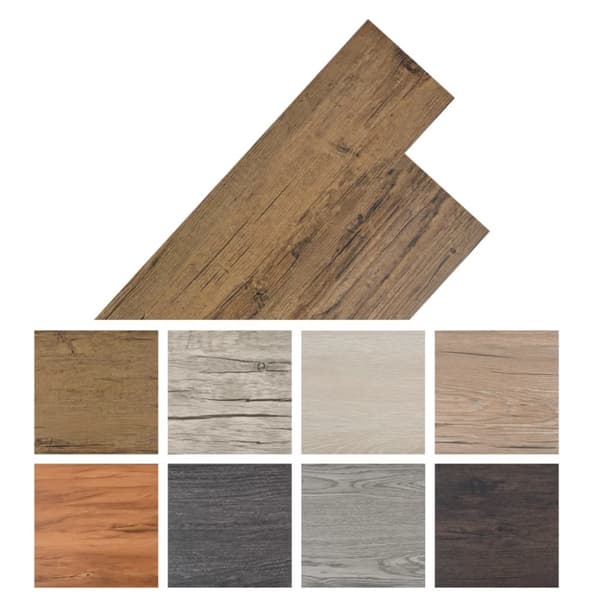 Självhäftande PVC-golvbrädor 2,51 m² 2 mm valnötsbrun - Golvplanka - Golvplankor - Home & Living