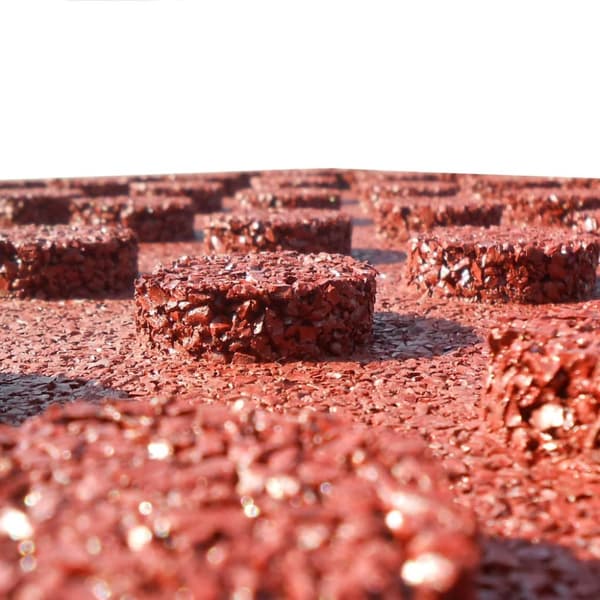 Fallskyddsmattor 24 st gummi 50x50x3 cm röd - Gummimatta - Gummimattor - Home & Living
