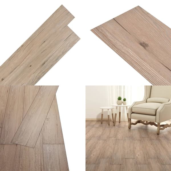Självhäftande PVC-golvplankor 5,02 m² 2 mm brun ek - Golvplank - Golvplankor - Home & Living