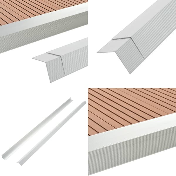 Terrassevinkellister 5 stk. Aluminium 170 cm sølvfarvet - Terrassevinkelliste - Terrassevinkellister - Home & Living