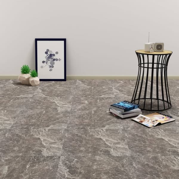 Självhäftande PVC-golvplankor 5,11 m² svart marmor - Golv - Golvplank - Home & Living