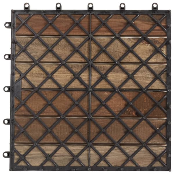 Terassilaatat 10 kpl harmaa laveeraus 30x30 cm täysi akaasiapuu - Terassilaatta - Terassilaatat - Home & Living