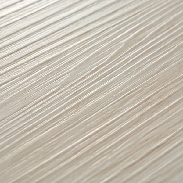 Itsekiinnittyvä PVC-lattialankku 5,02 m² 2 mm Tammi Valkoinen - Lattialankku - Lattialankut - Home & Living