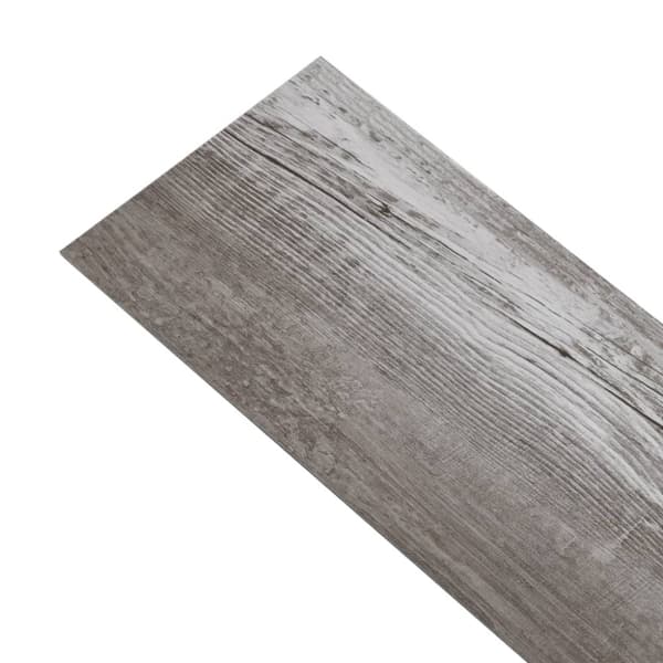 PVC-golvbrädor 5,02 m² självhäftande 2 mm mattbrunt trä - Golv - Golvplank - Home & Living
