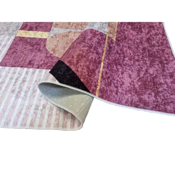 Teppe - BURANO - Rosa - 120x180 cm - 6mm tykkelse - 100% Polyester - Trendy