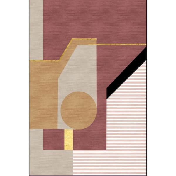 Teppe - BURANO - Rosa - 120x180 cm - 6mm tykkelse - 100% Polyester - Trendy