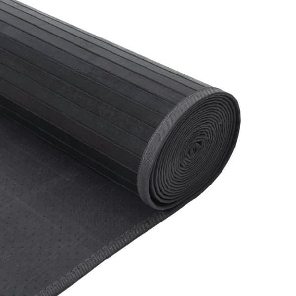 Matta rektangulär grå 70x400 cm bambu