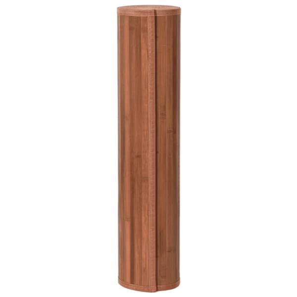 gulvtæppe 80x200 cm rektangulær bambus brun