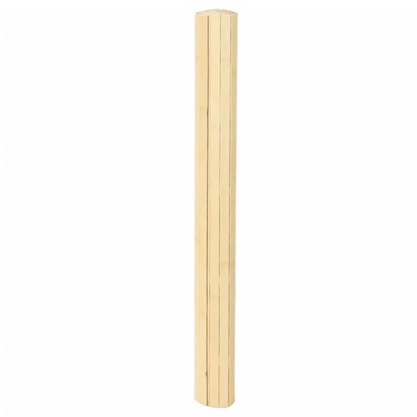 Matto suorakaide vaalea luonnollinen 80x200 cm bambu