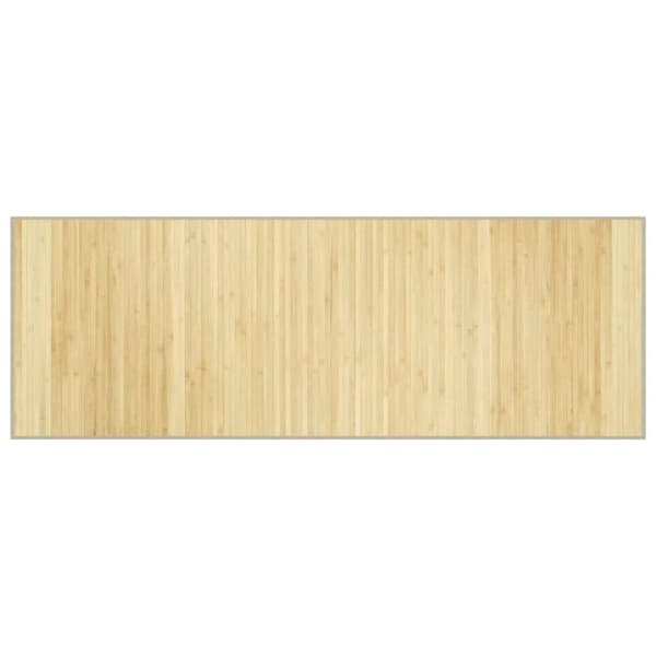 Matta rektangulär ljus naturlig 70x200 cm bambu