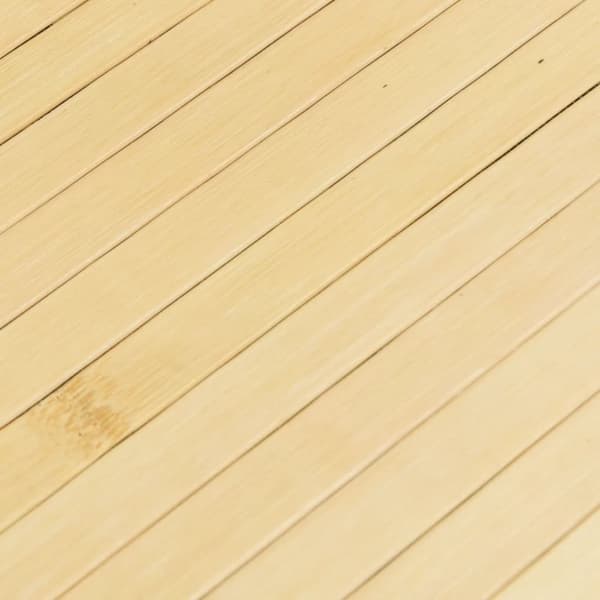 Matto suorakaide vaalea luonnollinen 100x1000 cm bambu