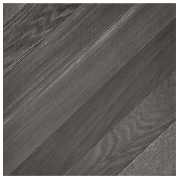 Självhäftande golvplankor 55 st PVC 5,11 m² grå ränder