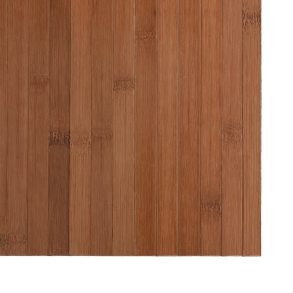 Matta rektangulär brun 60x100 cm bambu