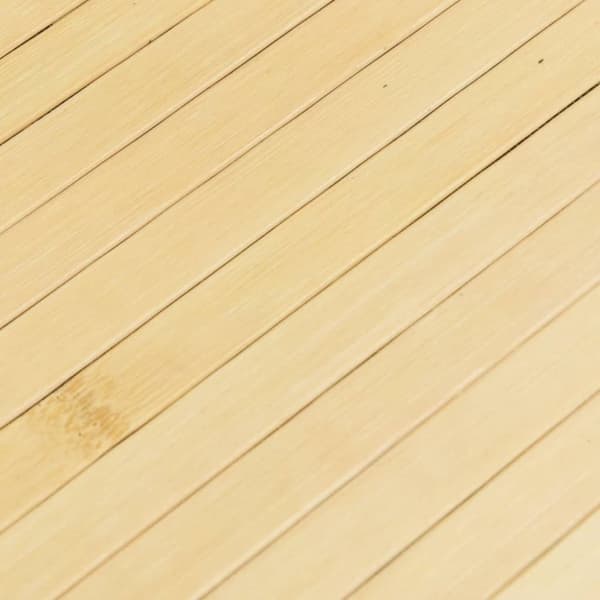 Matta fyrkantig ljus natur 100x100 cm bambu