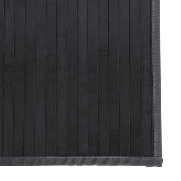 Matta rektangulär grå 100x200 cm bambu