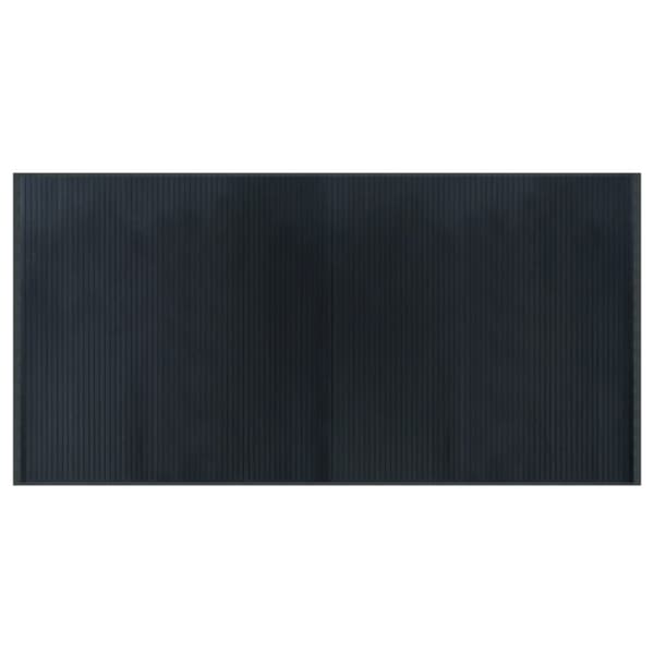 Matta rektangulär grå 100x200 cm bambu