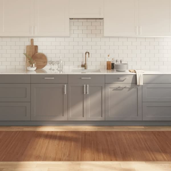 gulvtæppe 100x300 cm rektangulær bambus brun