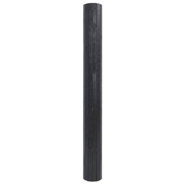Matta rektangulär grå 100x400 cm bambu