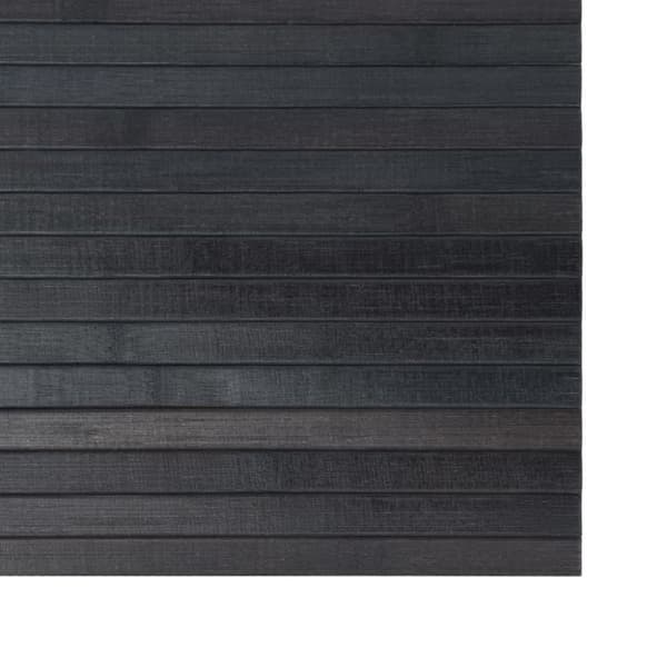 gulvtæppe 60x300 cm rektangulær bambus grå