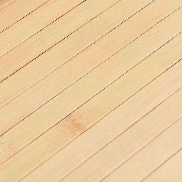 Matta rektangulär ljus naturlig 80x1000 cm bambu