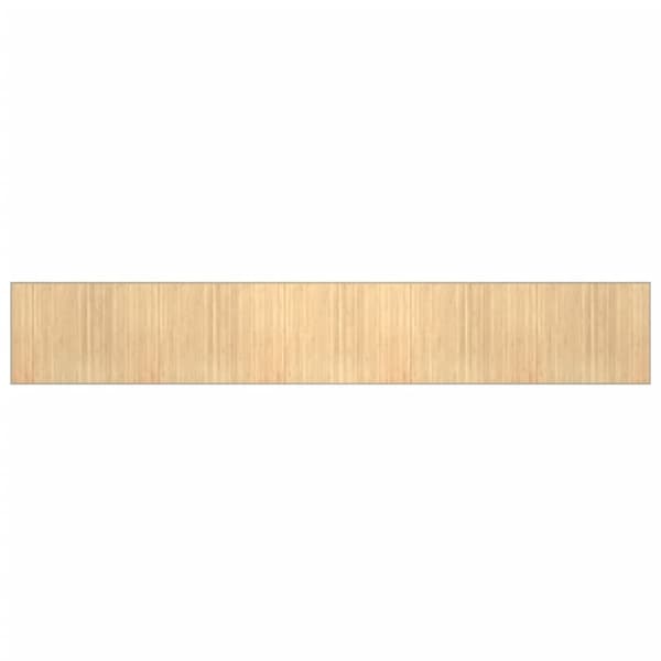 Matta rektangulär ljus naturlig 80x1000 cm bambu