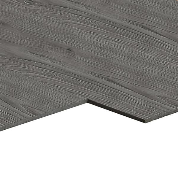 YUENFONG Set med 18 självhäftande PVC-golv, trälook, 91,44 x 15,24 x 0,2 cm, för ca 2,5 m², ljus ek