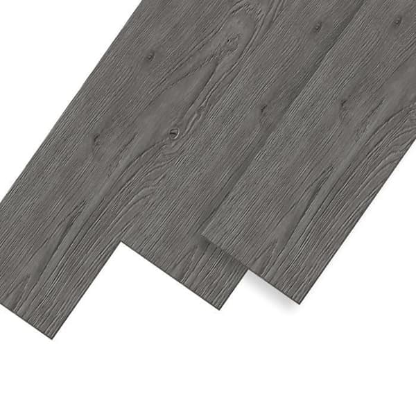 YUENFONG Set med 18 självhäftande PVC-golv, trälook, 91,44 x 15,24 x 0,2 cm, för ca 2,5 m², ljus ek