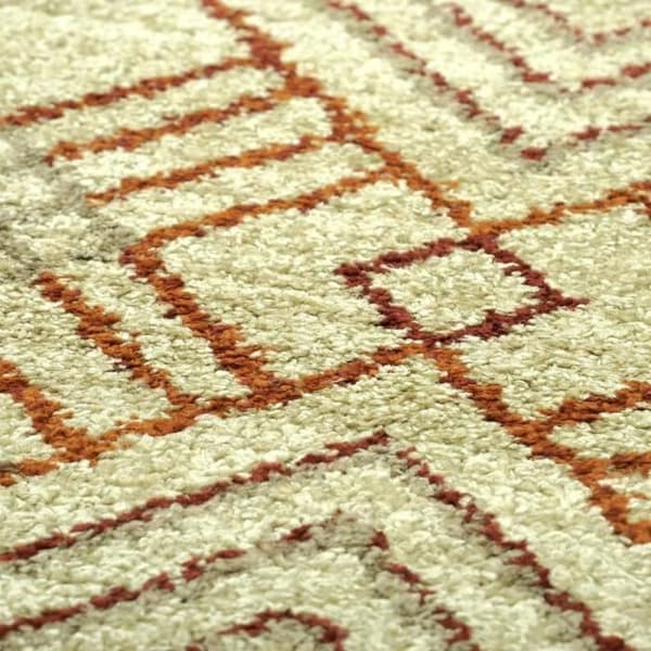 Oändligt modern och geometrisk matta, beige, 100x150