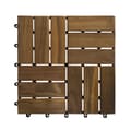 Pikkukuva 4 / 4: Terassilaatta FINLAY 30x30x2cm akaasiapuuta 11kpl/0.99m², vaaleanruskea