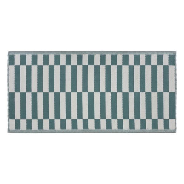Geometrisk utomhusmatta 90 x 180 cm Atmosphera - Damier Duck