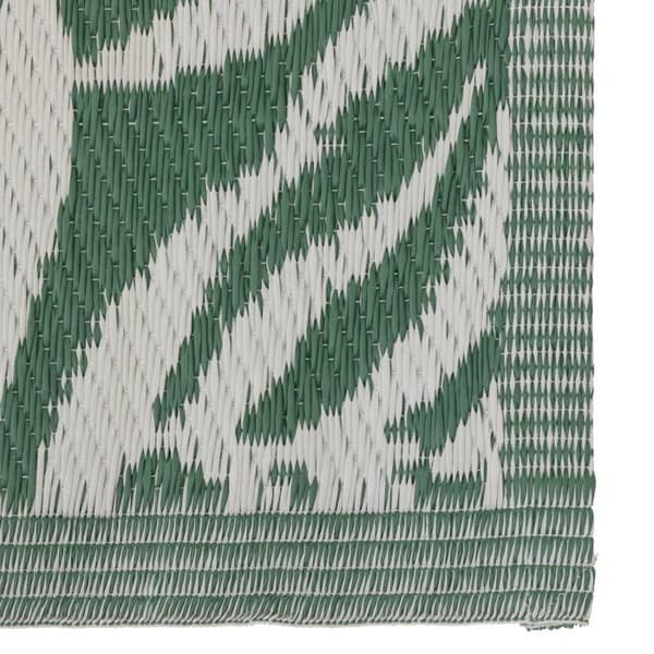Geometrisk utomhusmatta 90 x 180 cm Atmosphera - Tropic Green
