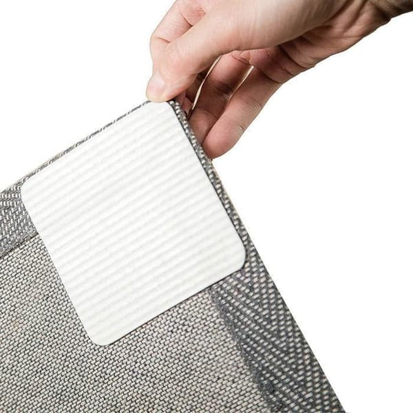 Antislipmatta - Vit - 4 PCS - Självhäftande PVC - Tvättbar - För hårda golv