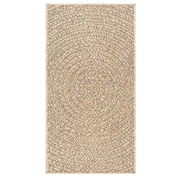 gulvtæppe ZIZUR 100x200 cm jute-look indendørs og udendørs