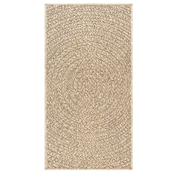 gulvtæppe ZIZUR 60x110 cm jute-look indendørs og udendørs