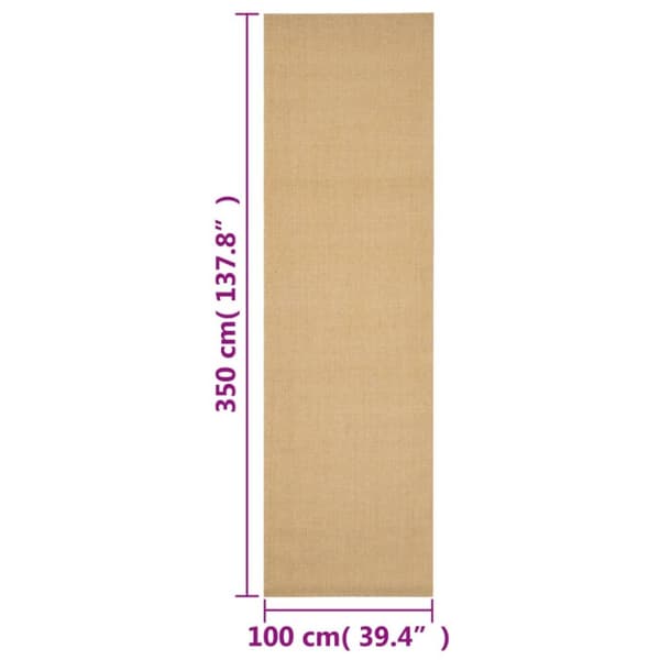 Matto luonnollinen sisal 100x150 cm