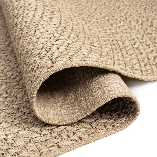 gulvtæppe ZIZUR 80x200 cm jute-look indendørs og udendørs